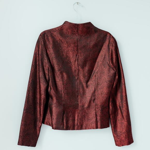 Y2K Jessica McClintock Millennium 2000 Brocade Blazer & Top Two Piece Set Size 6 - Picture 14 of 16